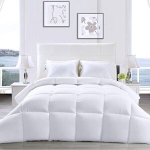 New White All Season Duvet Comforter TWIN Down Alternative.